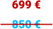 699 € 850 €